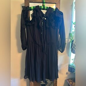 Free People Black Blouse